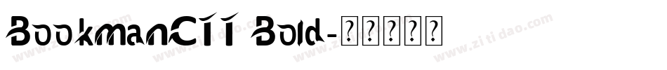 BookmanCTT Bold字体转换